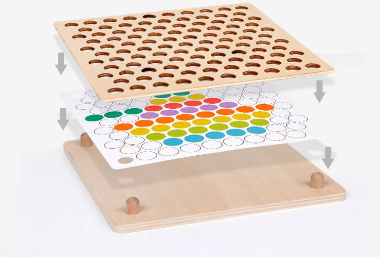 Jogo de Correspondência com Miçangas Chopstick