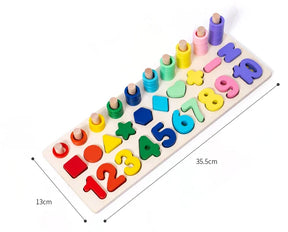 Tabuleiro de Correspondência Educativo Shapes