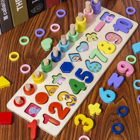 Tabuleiro de Correspondência Educativo Shapes